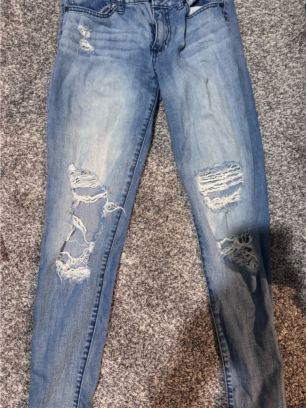 Rewash Light Blue Distressed Skinny Jeans
